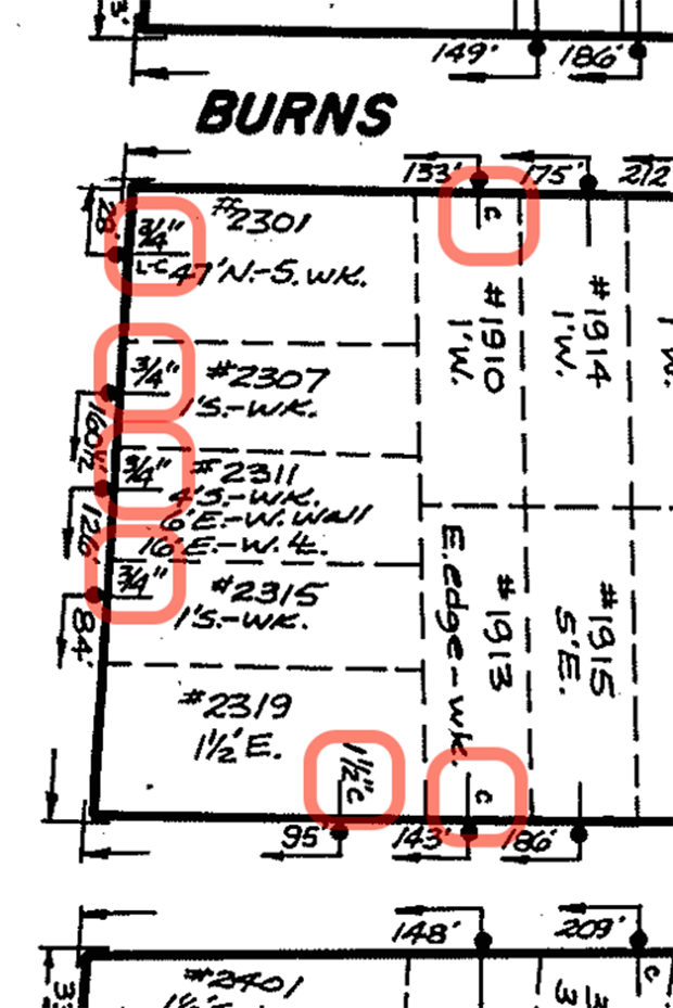 Using paper records, researchers were able to get a rough idea of what type of material -- lead, copper or plastic -- was used to bring water service to home. 
